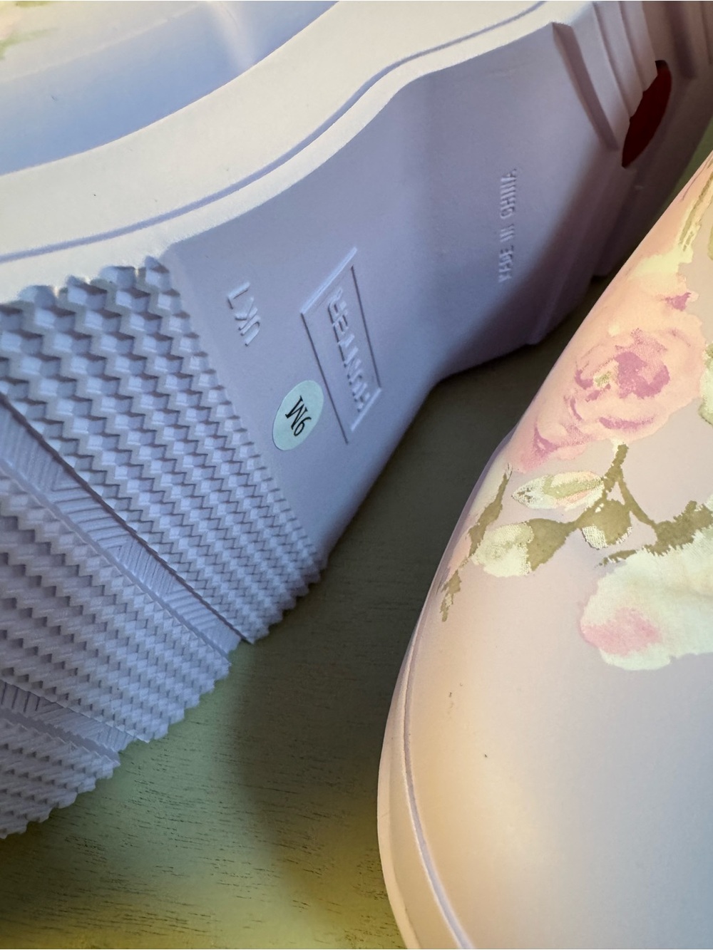 LoveShackFancy x Hunter Pastel Pink Floral Rain Boots - Picture 5 of 8
